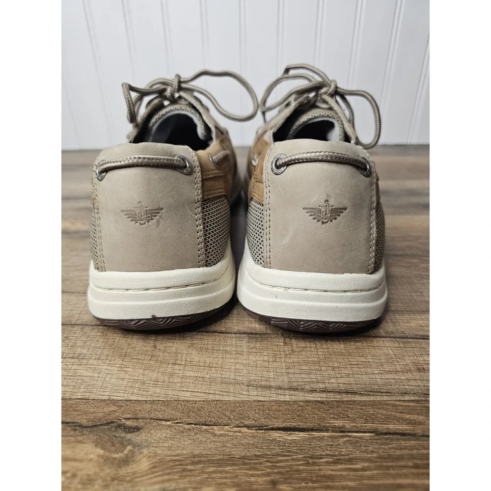Dockers Men's Beacon Tan/Taupe Leather Casual Classic Boat Shoe 11 Wide